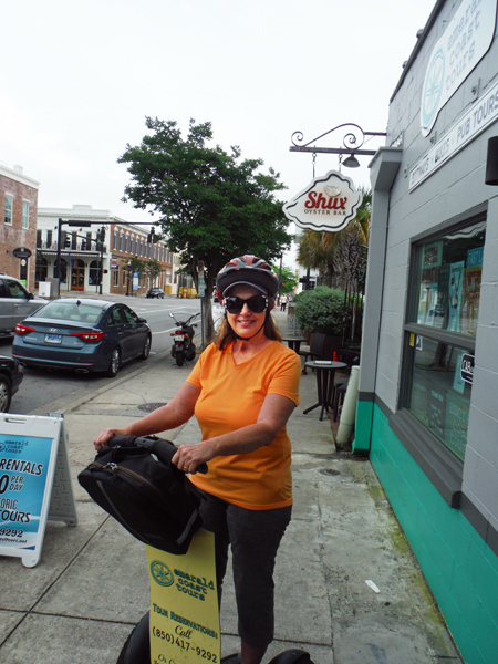 Karen Duquette on her 13th Segway tour